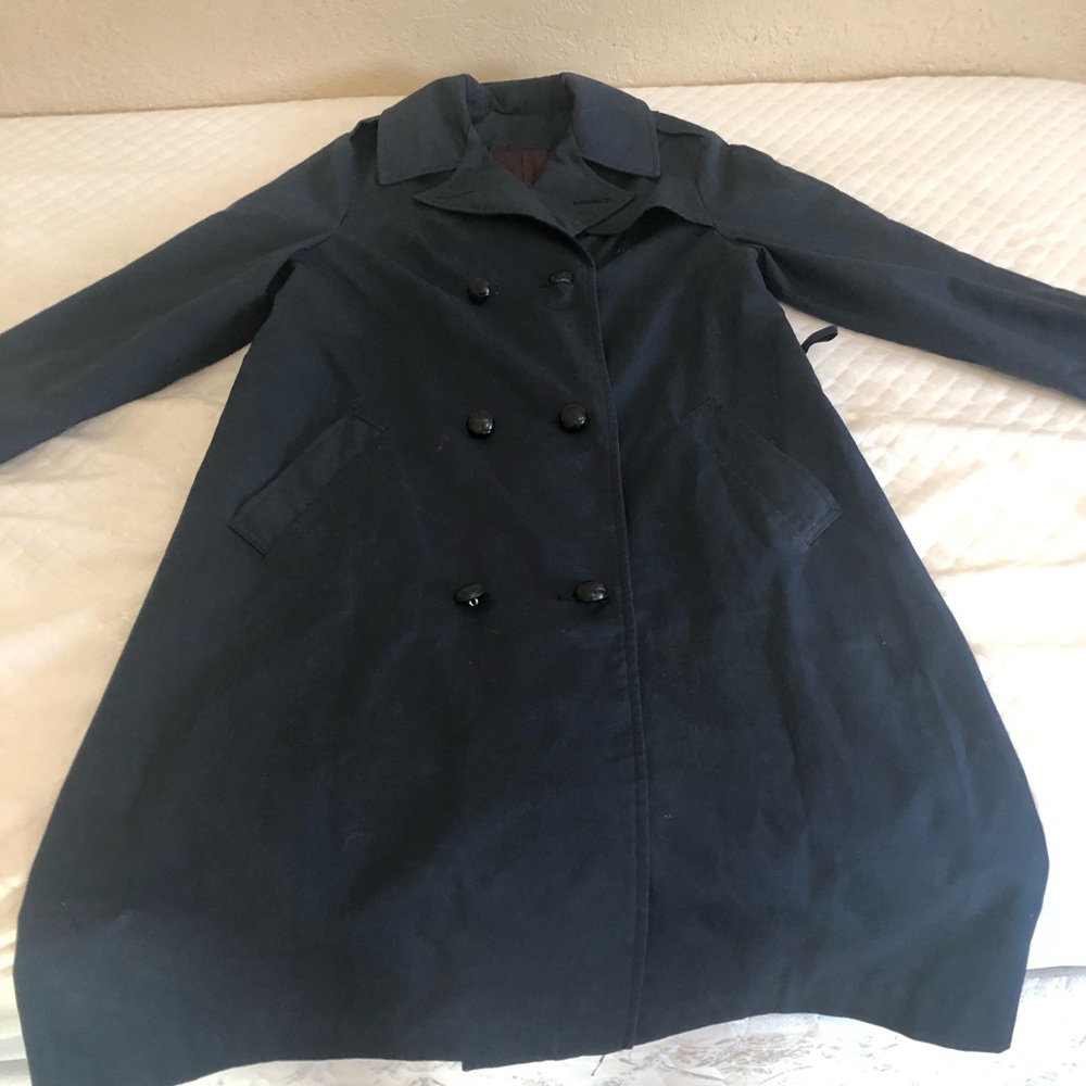 Navy trench coat
